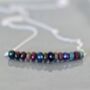 Real Black Opal Necklace, thumbnail 1 of 10