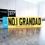 Personalised 'Grandad' Standing Acrylic Number Plate, thumbnail 1 of 6