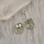 Green Amethyst Square Drop Silver Earrings, thumbnail 3 of 7