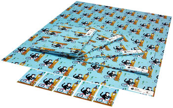 'Cat Wrapping Paper' Recycled Wrapping Paper, 6 of 8