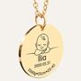 Personalised Mother And Baby Necklace, thumbnail 5 of 12