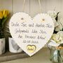 Godparent's Christening Wooden Heart Thank You Gift, thumbnail 3 of 5