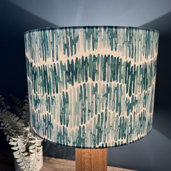 Tidal Mineral Seafoam Blue/Green Drum Lampshades, 4 of 9