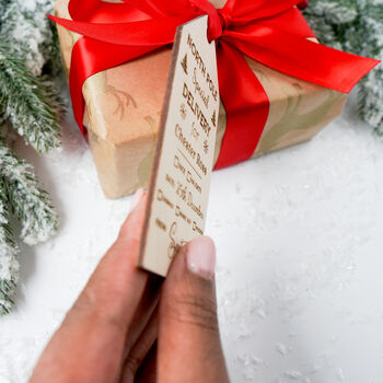 Personalised Christmas Special Delivery Stocking Tag, 3 of 5