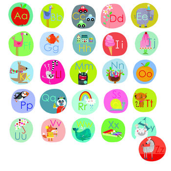 Alphabet Wall Sticker Pack, 4 of 4