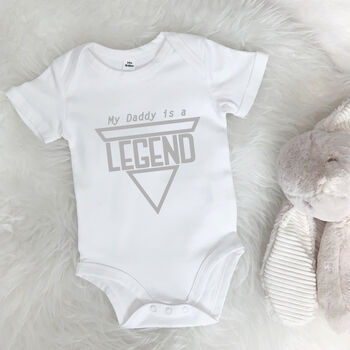 'My Daddy Is A Legend' Father's Day Babygrow, 2 of 11