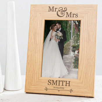 Personalised Mrs And Mrs Wedding Photo Frame, 2 of 7