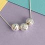 30th Birthday Handmade Sparkly Bead Necklace, thumbnail 2 of 4
