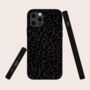 Black Leopard Biodegradable Phone Case, thumbnail 1 of 7