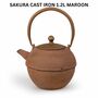 Cast Iron Teapot Sakura 1200ml Stainless Steel Filter, thumbnail 3 of 9