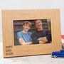 Best Dad Ever Engraved Wooden Photo Frame, thumbnail 1 of 6