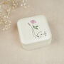 Personalised Jewellery Box With Birth Flower, thumbnail 2 of 6