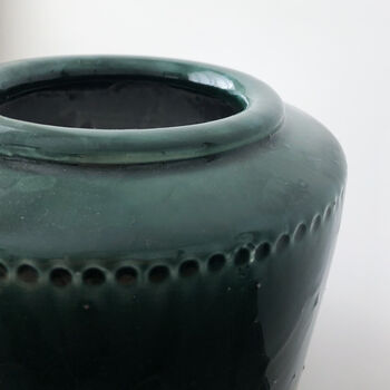 Wide Neck Ceramic Vase, 3 of 5