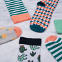 Men's Ethical Cactus Socks, thumbnail 3 of 5