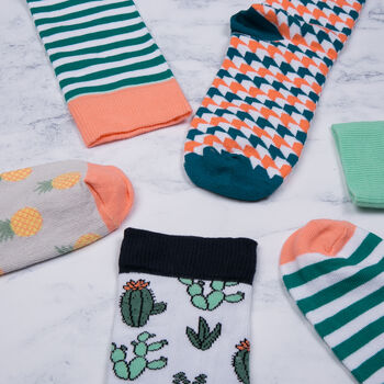 Men's Ethical Cactus Socks, 3 of 5