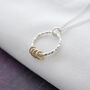 40th Gold And Silver Birthday Necklace, thumbnail 6 of 11