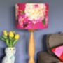 Fuchsia Bloom Floral Lampshade, thumbnail 3 of 9