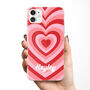 Personalised Heart Design Name Clear Phone Case, thumbnail 1 of 5