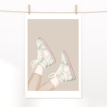 Pastel Trainers Fashion Print, 2 of 3