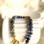 Lapis Lazuli, Labradorite And Jade Gemstone Bracelet – Gold Plated Charm Holder Clasp, 17cm, Healing Crystal Gift For Her, thumbnail 6 of 7