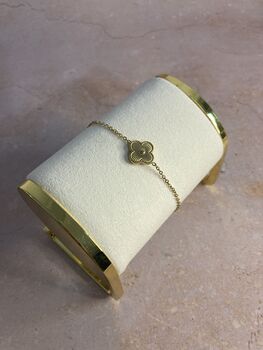 Gold Clover Bracelet, 2 of 6