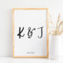 Personalised Special Date Print Wedding Gift, thumbnail 4 of 6