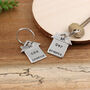 Housewarming Gift New Home House Shaped Keyring, thumbnail 8 of 8
