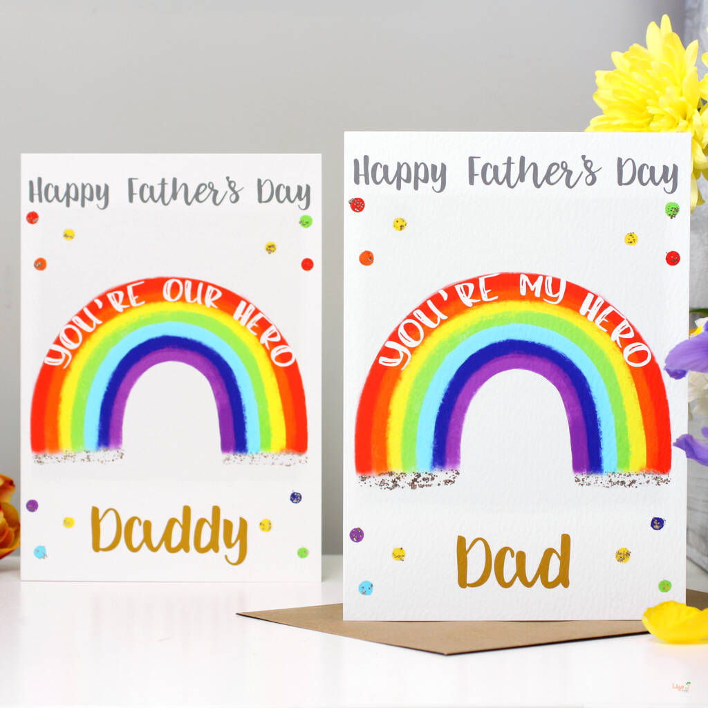 Rainbow Hero Father's Day Card, 1 of 6
