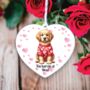 Personalised Pet Golden Retriever Love Decoration, thumbnail 1 of 2