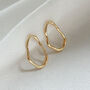 Gold Asymmetric Studs, thumbnail 2 of 4