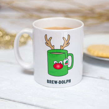 'Brewdolph' Funny Christmas Mug, 3 of 3