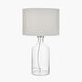 Clear Bubble Glass Table Lamp With Shade, thumbnail 3 of 8