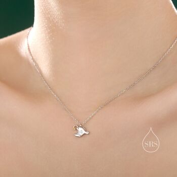 Anglerfish Pendant Necklace In Sterling Silver, 6 of 11