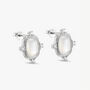 Sterling Silver Pearl Oval Stud Earrings, Women's Jewellery, thumbnail 1 of 3