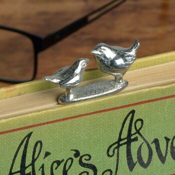 Wren And Robin English Pewter Bookmark Gifts, 4 of 7