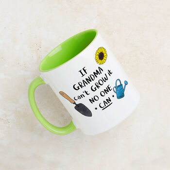 If Grandma Can't Grow It No One Can Mug Gardening Gift, 3 of 8