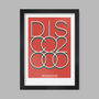 Disco 2000 Music Poster Print, thumbnail 1 of 4