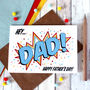 Personalised Father's Day Card, Comic Book Style, thumbnail 1 of 4