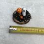 Mini Halloween Ghost On A Log Slice, thumbnail 3 of 5