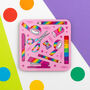 Pink Stationery Addict Coaster, thumbnail 1 of 3