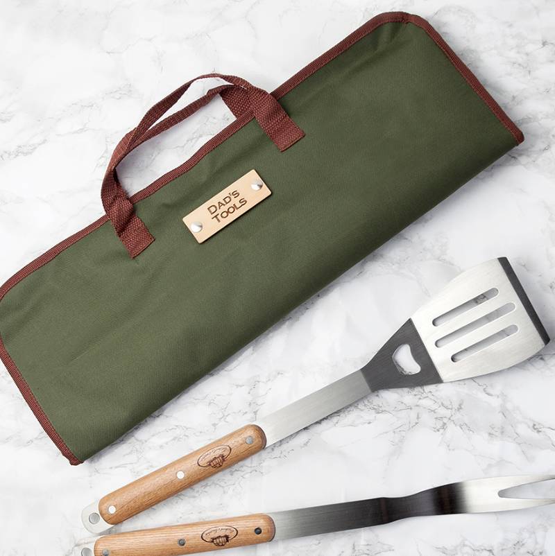 personalised barbecue tools gift set by thelittleboysroom