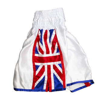 Personalised Kids 'Union Jack' Style Boxing Shorts, 3 of 4