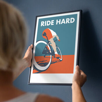 Personalised Cycling Art Print, 3 of 4