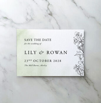 Dreamy Luxury Trifold Wedding Invitations, 2 of 5