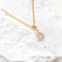 Clear Quartz Nugget Necklace 18k Gold Plated Christmas Gift Present, thumbnail 4 of 6