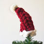 Knitted Santa Hat Tree Topper, thumbnail 3 of 6