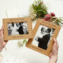 Personalised Oak Wedding Photo Frame, thumbnail 3 of 11