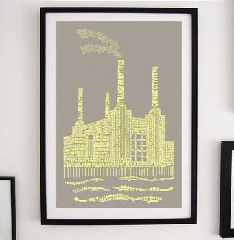 Battersea Power Station Citography Skyline Print, 7 of 8