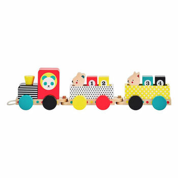 Sustainable Wooden Pull Along Train Toy, 2 of 2