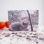 British Blue Cat With Stars Christmas Card, thumbnail 3 of 4